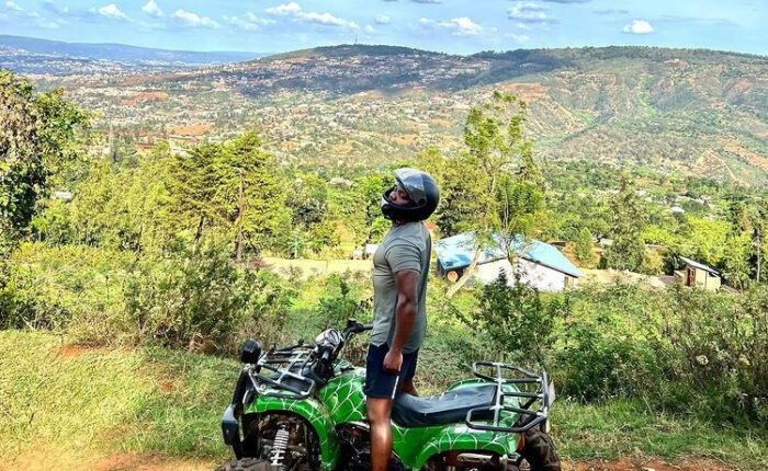 quad bike at Mount Kigali