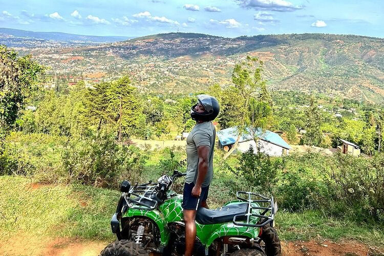 quad bike at Mount Kigali
